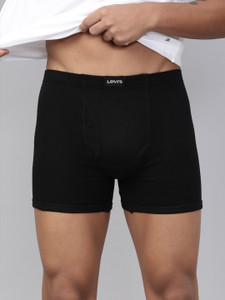 LEVI'S Men 010 100% Cotton Solid Mid Rise Brief