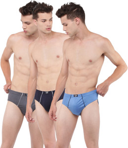 Dollar Men Dollar Lehar Super Combed Cotton Mens Brief -Pack of 3- Actual Colour May Vary Brief