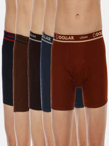 Dollar पुरुषों के लिए Dollar Lehar Mens Combed Cotton Trunk - Pack of 3 - Actual Colour May Vary ब्रीफ