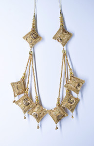 Ethnic at ease Handmade Velvet Hanging Tassel latkan for heavy lehenga Brooch