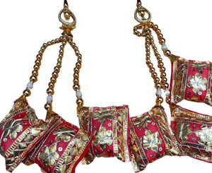 DARSHITABHAV Latkan GOTA PATTI Brooch