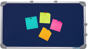 APBOARDS Bulletin/Soft/Notice Board for Office and School Use With Push Pins-Pack of 2 Cork Bulletin Board