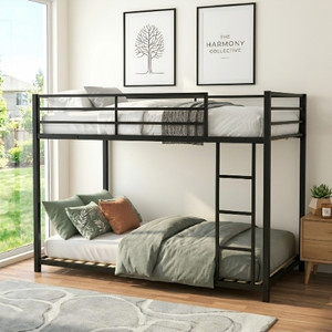 Heaven Shield Metal Bunk Bed Finish Color - BLACK, DIY Metal Bunk Bed