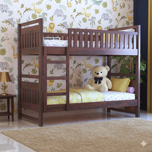 Ganpati Arts Sheesham Wood Swift Bunk Bed Without Storage For Kids/Kids room Solid Wood Bunk Bed