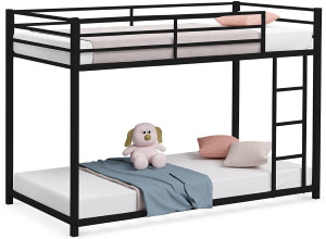 STEELWELL ®™|Sigma Pro Bunk Bed for Junior/Adult with Guard Rail, Space-Saving,Noise Free Metal Bunk Bed