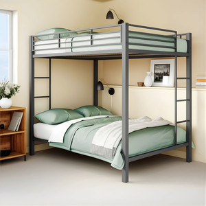 Heaven Shield ®™ | Twin Bed for Junior/ Adults with Guard Rail, Metal Bunk Bed Metal Bunk Bed