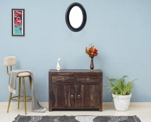 Woodefly TV Cabinet for Living Room Wooden Crockery Cabinet Kitchen Cabinet for Storage Solid Wood Free Standing Sideboard