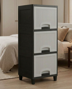 MAXTID Cabinet Useful For Wardrobe Plastic Free Standing Cabinet
