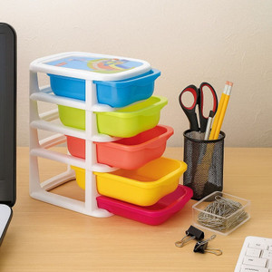 Nabhya Small Size Cosmetic & Make-up Organizers Drawer (20 cm,16 cm,37 cm) Plastic Free Standing Chest of Drawers