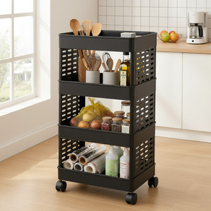 Scrub Daddy Compartments Plastic Modular Drawer Storage for Home, Office ,Bedroom , Kitchen Plastic Free Standing Cabinet