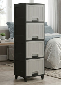MAXTID Cabinet Useful For Wardrobe Plastic Free Standing Cabinet