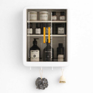 krishiv enterprise Bathroom Storage Cabinet Plastic Wall Mount Cabinet