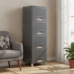 JAINPET Multi Propose Storage Tower Easy Assembly Design Plastic Free Standing Cabinet