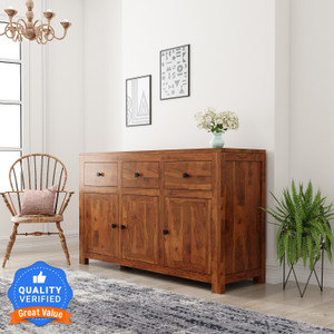 Flipkart Perfect Homes PureWood Sheesham Free Standing Sideboard