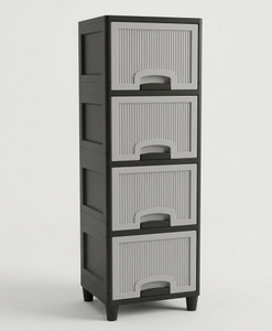 MAXTID Multipurpose Multi-Tier Cabinet Plastic Free Standing Cabinet