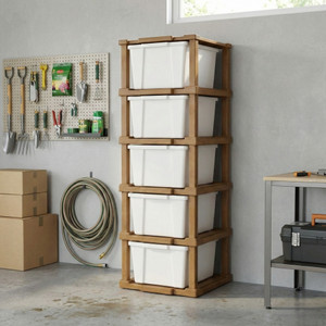 GROTHEORY Under-Stair Storage Hack Slim Profile Drawer Unit PP Collapsible Wardrobe