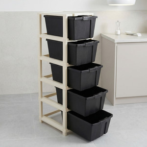 Surety for Safety Durable Multi-Layer Desk Storage Cabinet for Workstation Plastic Free Standing Cabinet