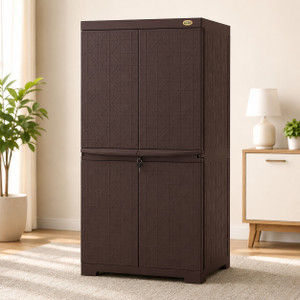 ARLAVYA Century 4.1 Ft x 2 Ft |1 Year Warranty|Premium Plastic Cupboard Plastic Wardrobe Plastic Free Standing Cabinet