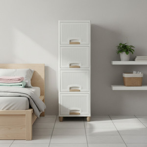 MAXTID Multi Layer Cabinet Suitable for Files, Clothes & Accessories PP Collapsible Wardrobe