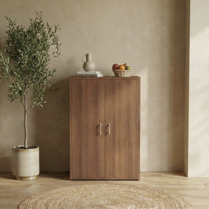 Aspirata Furniture Engineered Wood Cabinet With Multiple Shelves For Kitchen/ Storage Engineered Wood Free Standing Cabinet