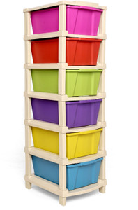ASHLAS 6XL Plastic Modular Drawer System For Home, Office, Hospital, Parlor, School PP Collapsible Wardrobe