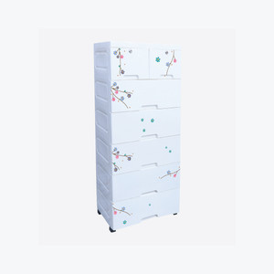 The Tickle Toe T3-CD0612SFP6 Plastic Free Standing Chest of Drawers