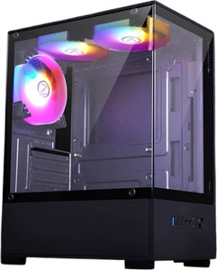 ZEBRONICS ROBUST MID TOWER Cabinet with USB 2.0 and USB 3.0 Ports Compatible with Computer