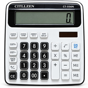 Villy CT-556N 12-Digit Electronic Calculator with GST, 120-Step Check, Auto Replay Financial  Calculator