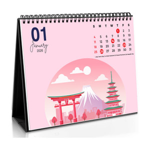 AccuPrints desk planner calendar 2026 Table Calendar