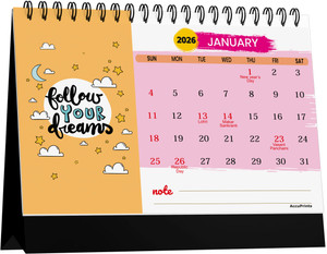 AccuPrints MD.3 desk-FL 2026 Table Calendar