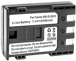 2 Batterie NB-2L Per Canon - Compatibili Con EOS 350D, 400D, Powershot E Videocamere - Foto 12