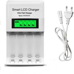 DIGICLAMBO Smart LCD Cell Charger Ultra Fast for AA and AAA Ni-mh Rechargeable Batteries  Camera Battery Charger