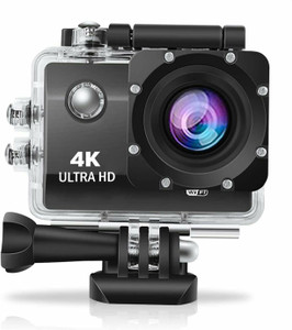 Enfogo 170 Degree Wide Angle with 2 Inch LCD Screen (12 years Warranty ) 4K 1080p Action Camera vlog sport waterproof Sports and Action Camera