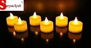 Satyam Kraft Flameless & Smokeless Decorative Candles Led Tea Light for Gifts, Diwali Candle