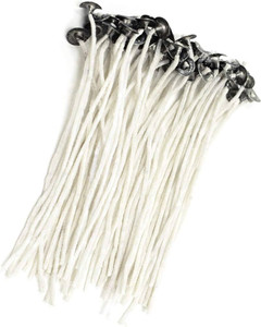 JAINIK 5 INCHES WAX COATED LONG LASTING CANDLE MAKING WICK THREAD Candle