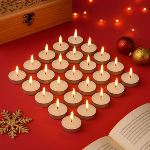 PRIDE STORE Premium Tealight Candles for Home Décor Festive Decor Wax Candles (Pack of 50) Candle