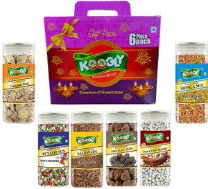 Koogly Diwali Gift Hamper Item Mouth Freshener Combo Box Shimla Mix, Gulkand Patti, Jeera Goli s., Masala Candy, Marwadi Sauf, Punjabi Mix Mouth Freshener