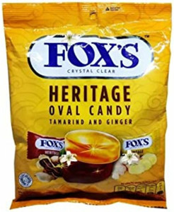 FOX'S HERITAGE OVAL CANDY IMPORTED 125gms TAMARIND & GINGER Candy