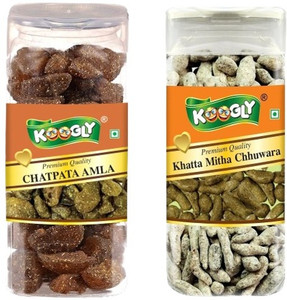 Koogly Premium Quality After Meal Digestive Chatpata Amla, Khatta Mitha Chuwara Candy