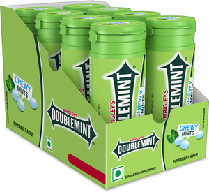 Doublemint Chewy Mint Tube | Peppermint Flavor Chewy Mints | Instant Freshness Peppermint Mint