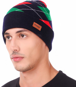Knotyy Self Design Beanie Cap