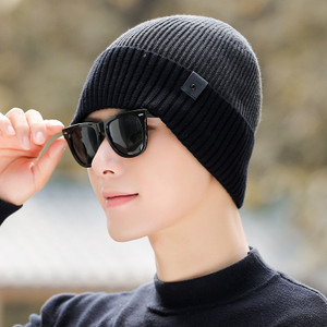 Highever korean style (double layers warm fabric) winter cap for men Beanie