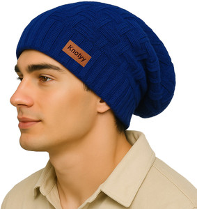 Knotyy Solid Beanie Cap