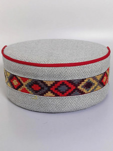 Vastraa Fusion Embellished, Solid, Floral Print, Self Design, Woven Beanie Cap