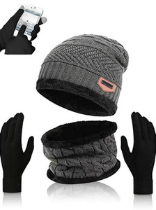 CRUMSIUM Woven Beanie Cap