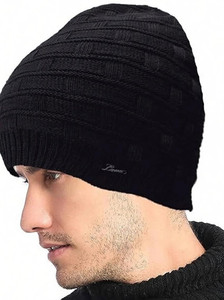 COOL INDIANS Self Design, Solid Beanie Cap