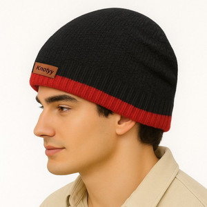 Knotyy Solid Beanie Cap