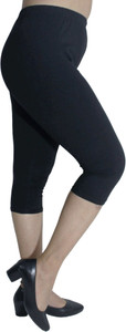 pinkshell Women Black Capri