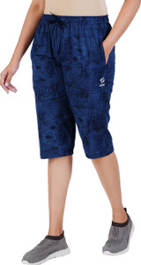 Guide महिलाओं के लिए गहरा नीला केप्री