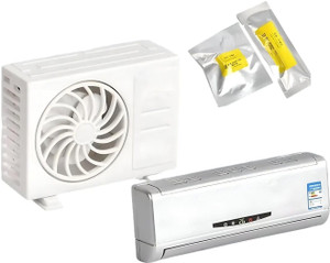 ASRYD AC Design Solar-Powered Car Air Freshener: Built-in Perfume Miniatur AC design Solar-Powered Car Air freshner with built-in Perfume Diffuser Air Purifier
